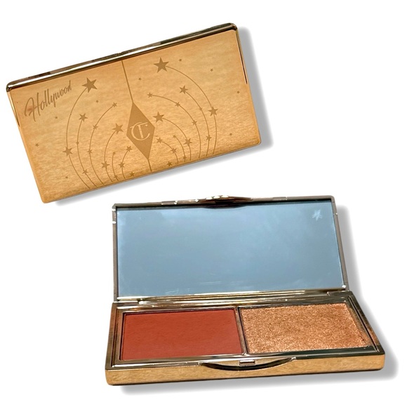 Charlotte Tilbury Mini Hollywood Blush & Glow Glide Pallet - Tan/Deep - Picture 2 of 13
